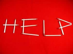 art of the word help made with matchsticks