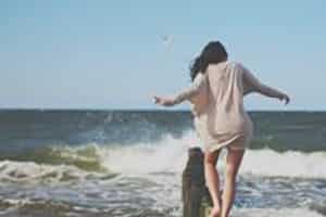 woman celebrates her 2019 drug addiction resolution