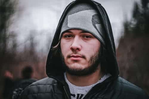 man in winter jacket